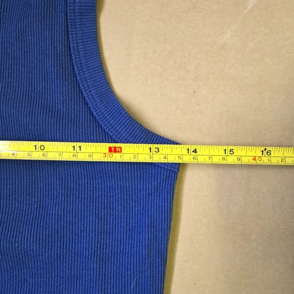 SO | Ribbed Tank Top in Gray sz M - Picture 5 of 6